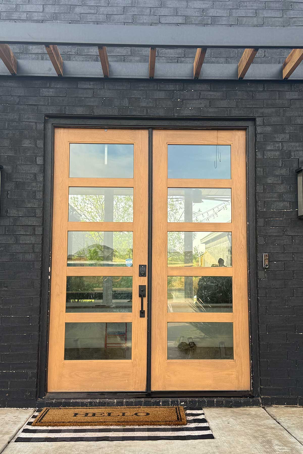Before iron door restoration