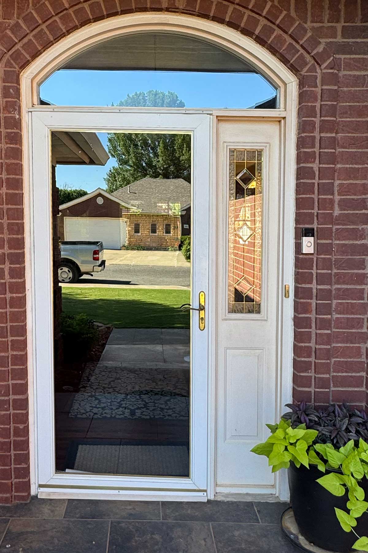 Before iron door restoration
