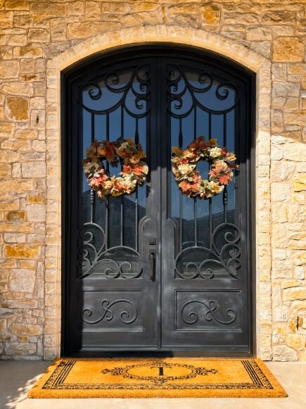 Before iron door restoration